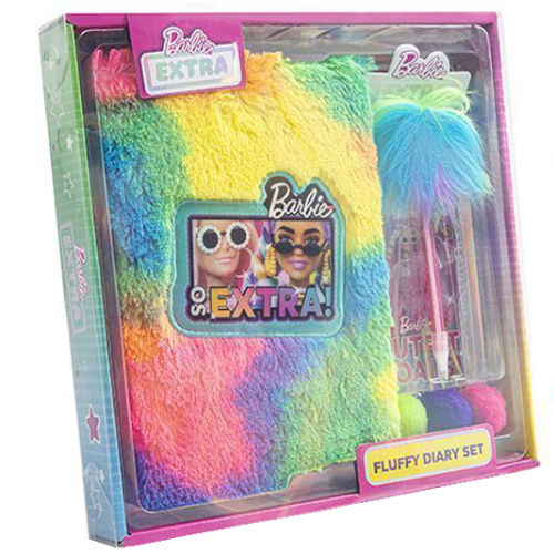 BARBIE FLUFFY DIARY SET